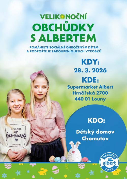 Letáček Jarmarky s Albertem jaro 2026